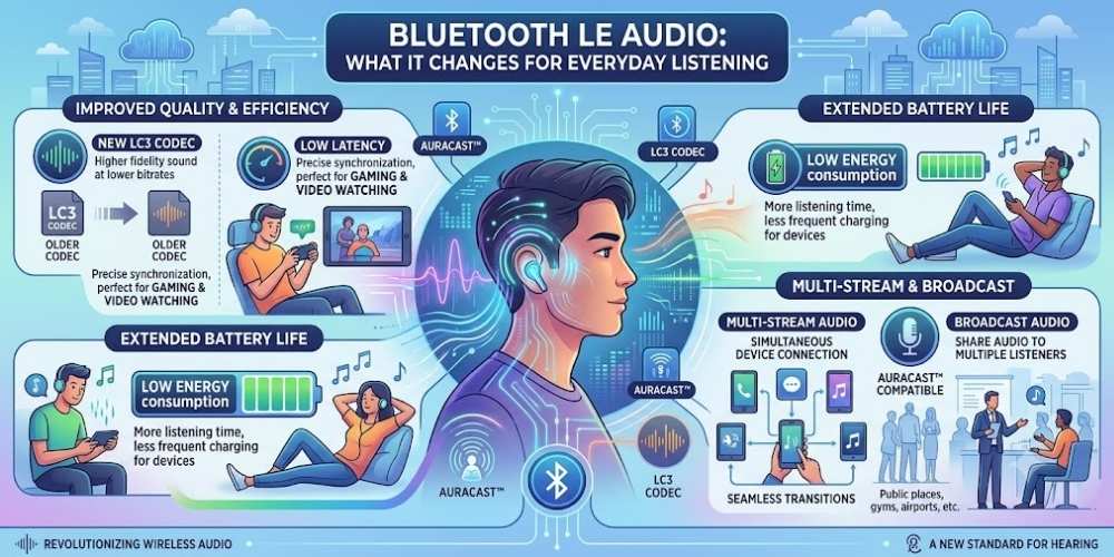 Bluetooth LE Audio benefits professional audio setup