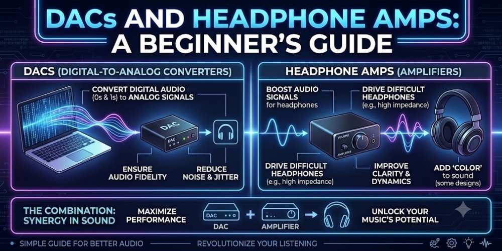DAC and headphone amp guide professional audio setup